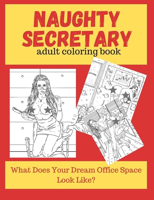 Naughty Secretary Adult Coloring Book (Paperback)