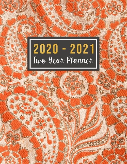 2020-2021 Two Year Planner: 2-year appointment calendar planner - 24 Months Agenda Planner with Holiday from Jan 2020 - Dec 2021 Large size 8.5 x (Paperback)