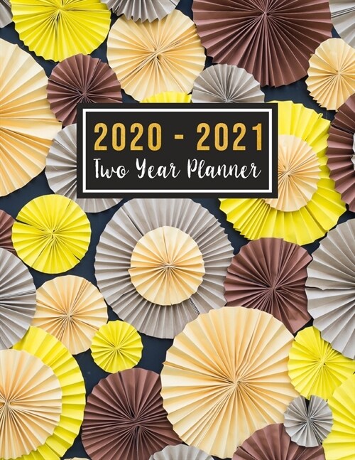 2020-2021 Two Year Planner: 2020-2021 see it bigger planner - Colorful Umbrella Cover - 2 Year Calendar 2020-2021 Monthly - 24 Months Agenda Plann (Paperback)