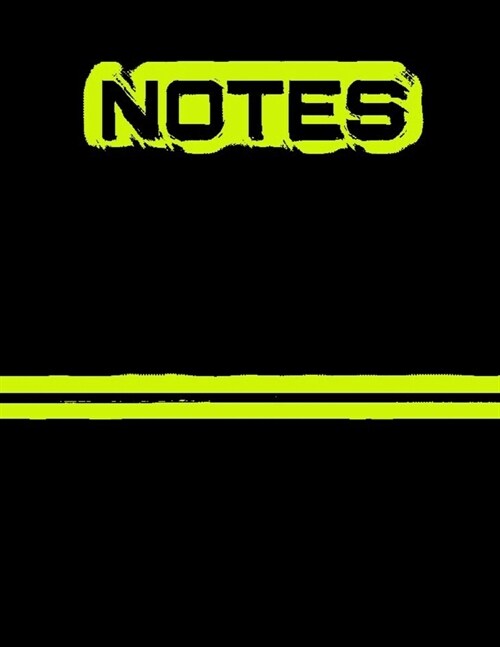 Notes: (8.5 x 11) Notebook (Paperback)