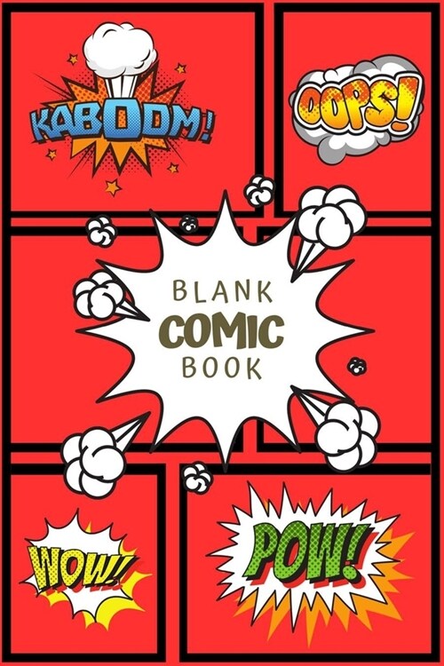 Blank Comic Book: create your own comics (Paperback)