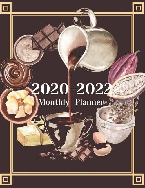 Monthly Planner for 2020/2022- Coffee Lovers 3-Year Planner Schedule Organizer- January 2020/December 2022 8.5x11 130 pages Book 1: Large Cover Week (Paperback)