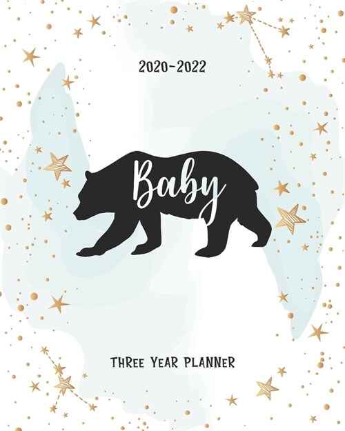 Baby: Bear Portable Format Monthly 36 Months Planner Three Year All View 2020-2022 To Do List Schedule Agenda Logbook Federa (Paperback)