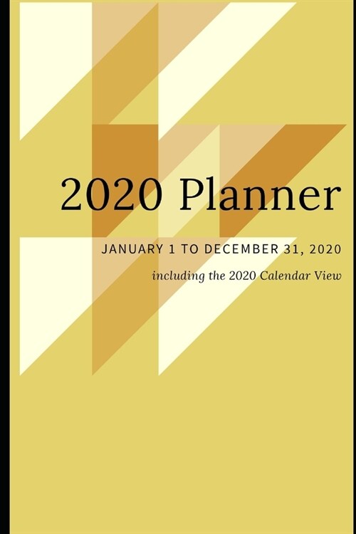 2020 Planner: Weekly and Monthly including Calendar View for College Students (Paperback)