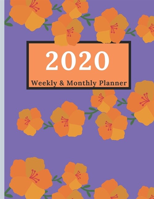 Weekly & Monthly Planner 2020: Jan 1 2020 to Dec 31 2020 Weekly & Monthly Planner Calendar Views, Contacts, Notes, Daily Planner, Goals With To Do Li (Paperback)