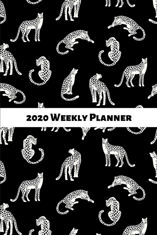 2020 Weekly Planner: Leopard/cheetah/jaguar; January 1, 2020 - December 31, 2020; 6 x 9 (Paperback)