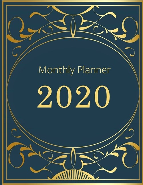 Monthly planner 2020: Large. Month on 2 pages. Incl. 2020 Calendar, Important dates section and Notes pages. 8.5 x 11.0 (Letter size). (Go (Paperback)