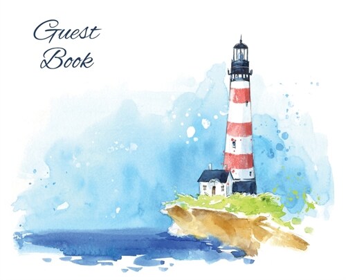 Guest Book, Visitors Book, Guests Comments, Vacation Home Guest Book, Beach House Guest Book, Comments Book, Visitor Book, Nautical Guest Book, Holida (Hardcover)