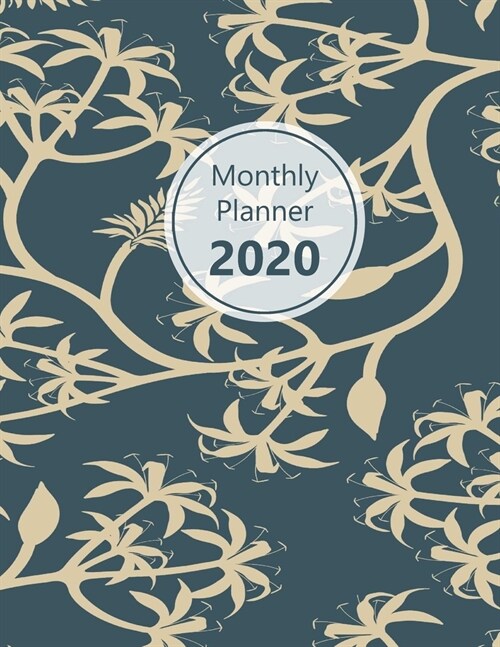 Monthly planner 2020: Large. Month on 2 pages. Incl. 2020 Calendar, Important dates section and Notes pages. 8.5 x 11.0 (Letter size). (Gr (Paperback)