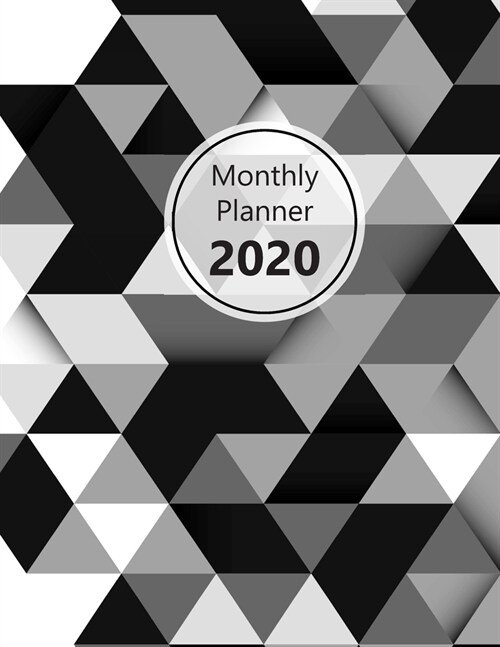 Monthly planner 2020: Large. Month on 2 pages. Incl. 2020 Calendar, Important dates section and Notes pages. 8.5 x 11.0 (Letter size). (Gr (Paperback)