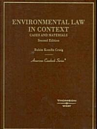 Environmental Law in Context (Hardcover, 2nd)