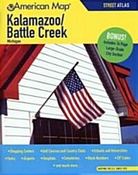 American Map Kalamazoo/ Battle Creek, Michigan Street Atlas (Paperback)