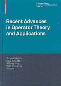 Recent Advances in Operator Theory and Applications (Hardcover)