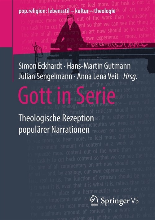 Gott in Serie: Theologische Rezeption Popul?er Narrationen (Paperback, 1. Aufl. 2020)