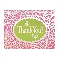 Flower Lace Glitz Thank You Notes (Other)