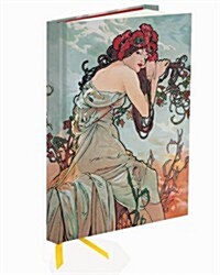 Mucha: Summer (Foiled Journal) (Notebook / Blank book)