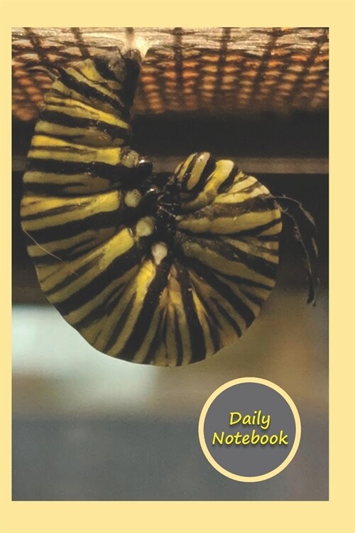 Daily Notebook: A Lined Notebook To Write In For Notes / Lists / Important Dates / Thoughts / 6 x 9 120 Pages / Monarch Caterpillar (Paperback)