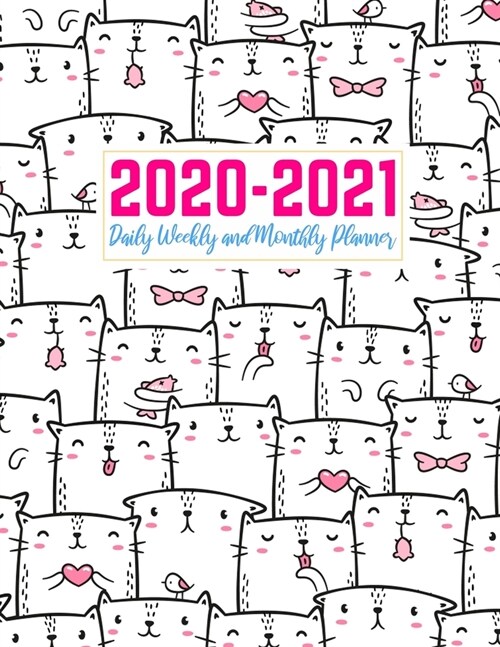 2020-2021 Daily Weekly and Monthly Planner: Pretty Two Year Jan 1, 2020 - Dec 31, 2021 Calendar Organizer and Appointment Schedule Agenda Journal for (Paperback)
