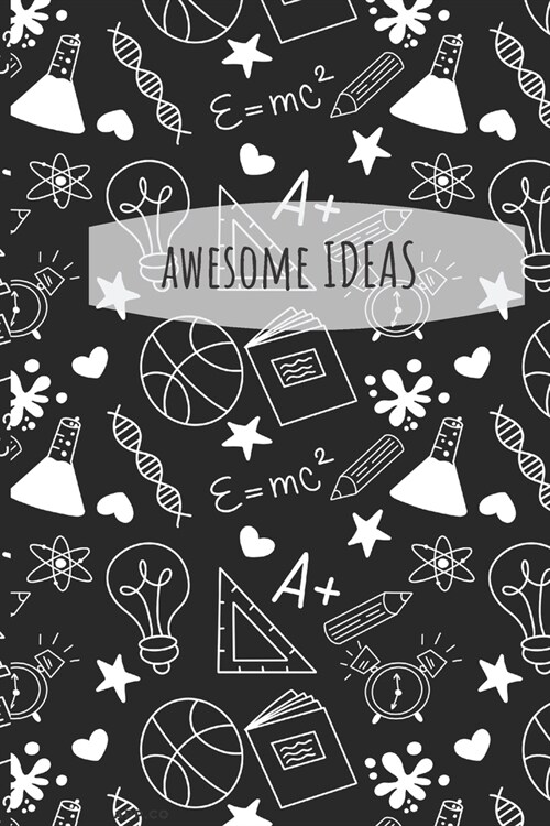 Awesome Ideas: Blank Sketchbook Notebook Journal (Science Doodles) (Paperback)