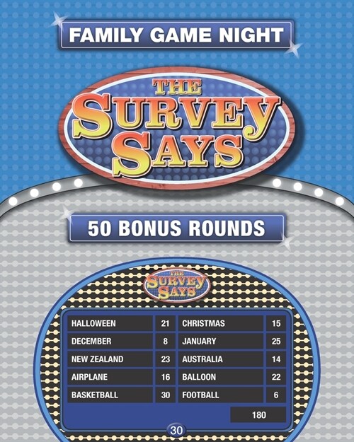 The Survey Says: 50 Fast Money Bonus Rounds in the Style of Family Feud (250 Survey Questions) (Paperback)