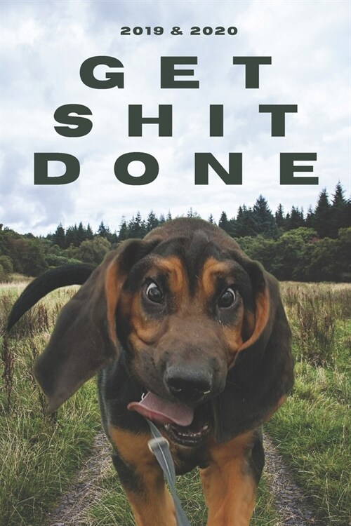 2020 & 2021 Two-Year Daily Planner To Get Shit Done - Funny Dog Appointment Book - Two Year Weekly Agenda Notebook - Best Gift For Bloodhound Owner: G (Paperback)