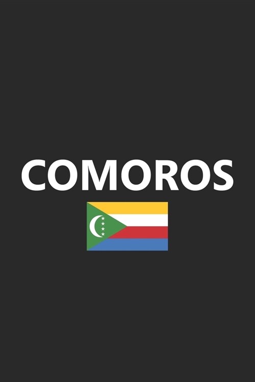 Comoros: Flag Country Africa African Stylish Sketchbook Journal for Drawing, Sketching, Doodling, & Painting Art Book 6x9 Inche (Paperback)