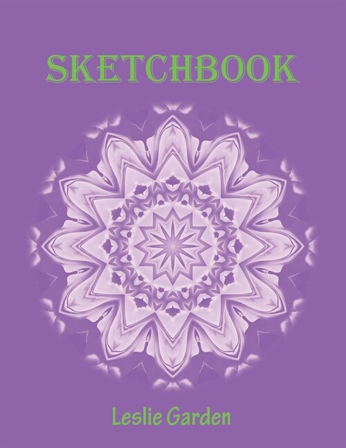 Sketchbook: A Notebook with Dazzling Mandala of Inspiration, 8.5x11 Blank Page (Paperback)