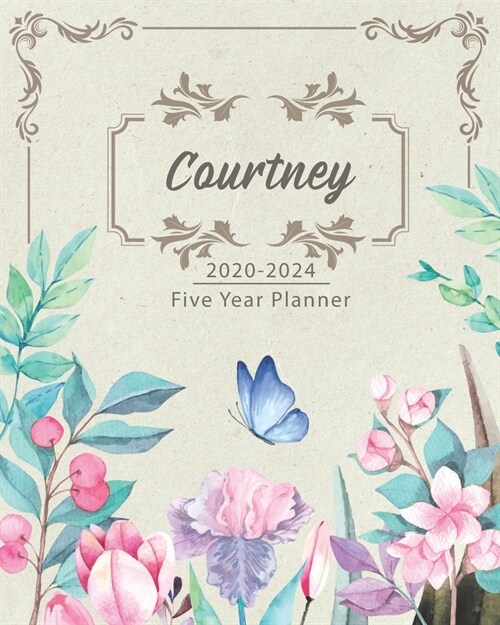 COURTNEY 2020-2024 Five Year Planner: Monthly Planner 5 Years January - December 2020-2024 - Monthly View - Calendar Views - Habit Tracker - Sunday St (Paperback)