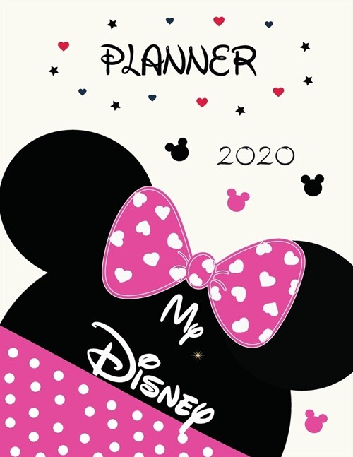 My Disney Planner: My Walt Disney World Travel Vacation Planner Daily Orlando Travel Guides 2020 ( White Mickeys Cover ) (Paperback)