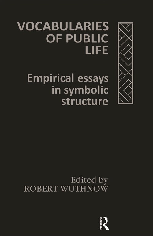Vocabularies of Public Life (Hardcover)