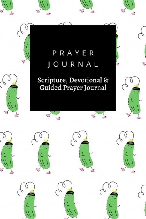 Prayer Journal, Scripture, Devotional & Guided Prayer Journal: Sport Cucumber Jogging Emoji design, Prayer Journal Gift, 6x9, Soft Cover, Matte Finish (Paperback)