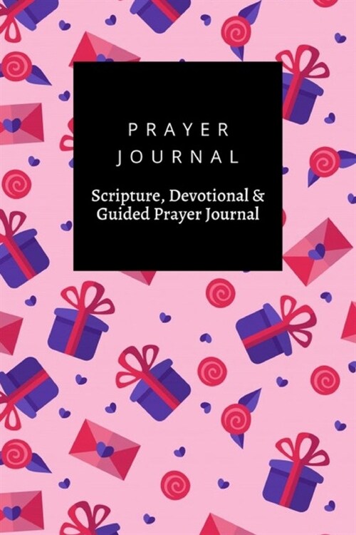 Prayer Journal, Scripture, Devotional & Guided Prayer Journal: Gift Rose Love Letter Pink Violet design, Prayer Journal Gift, 6x9, Soft Cover, Matte F (Paperback)