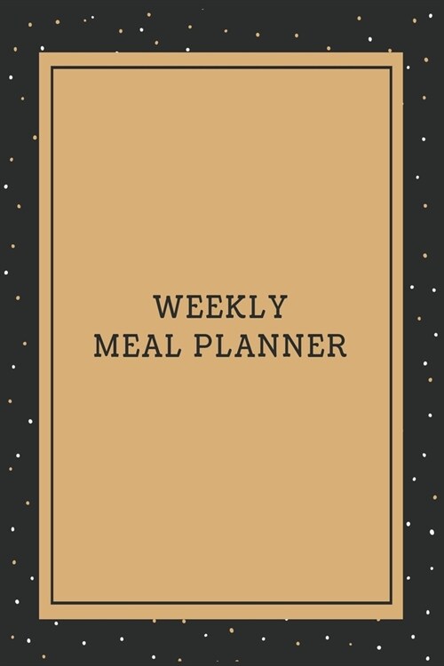 Weekly Meal Planner: 52 Weeks of Menu Planning Pages: Brown Dots Cover (Paperback)