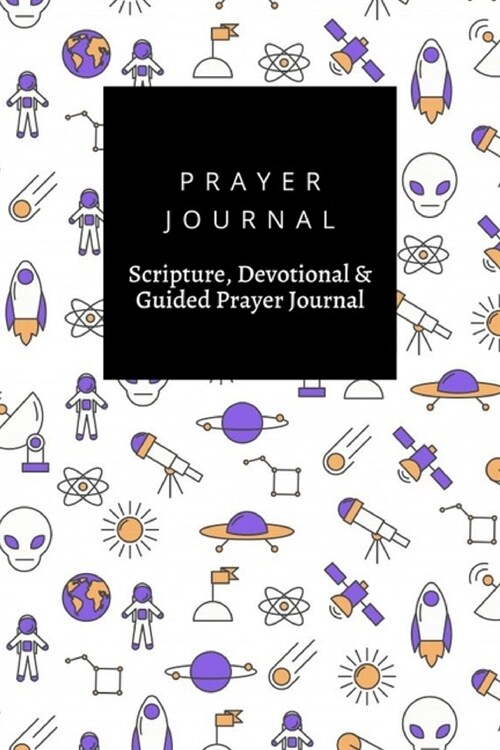Prayer Journal, Scripture, Devotional & Guided Prayer Journal: Thin Line Art Space design, Prayer Journal Gift, 6x9, Soft Cover, Matte Finish (Paperback)