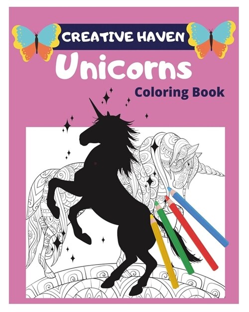 Creative Haven Unicorns Coloring Book: Creative Haven Coloring Books For Adults (Paperback)