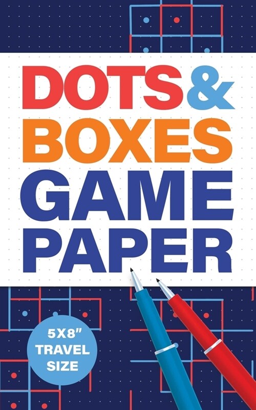 Dots & Boxes Game Paper 5x8 Travel Size: Scorecard and Game Rules Included (Paperback)