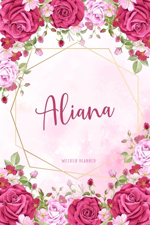 Aliana Weekly Planner: Organizer Custom Name Undated Hand Painted Appointment To-Do List Additional Notes Chaos Coordinator Time Management S (Paperback)