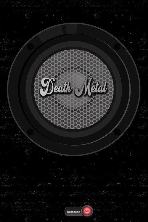 Death Metal Notebook: Boom Box Speaker Death Metal Music Journal 6 x 9 inch 120 lined pages gift (Paperback)