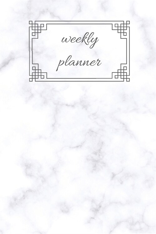 Marble Weekly Planner: week-per-page 6x9 (Paperback)