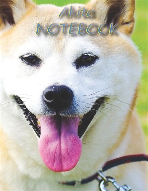 Akita NOTEBOOK: Dog Notebooks and Journals 110 pages (8.5x11) (Paperback)