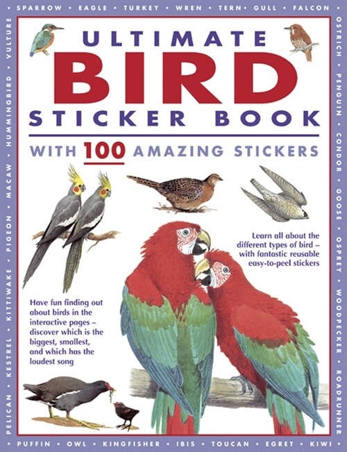 Ultimate Bird Sticker Book : with 100 amazing stickers (Paperback)