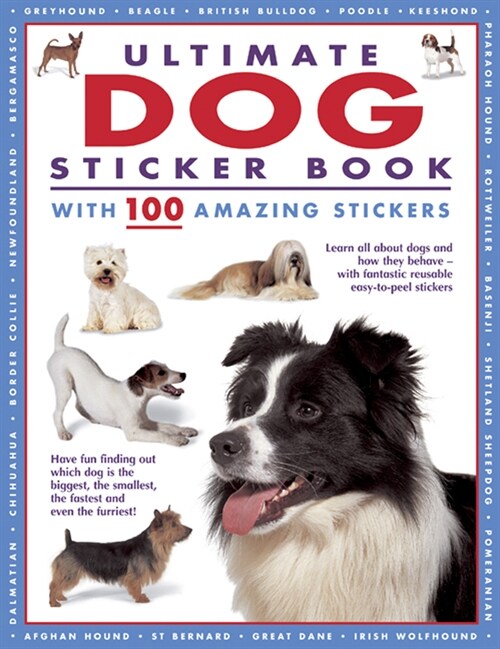 Ultimate Dog Sticker Book : with 100 amazing stickers (Paperback)