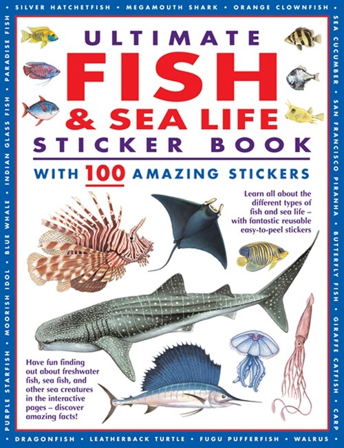 Ultimate Fish & Sea Life Sticker Book : with 100 amazing stickers (Paperback)