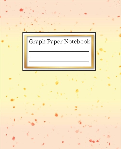 Graph Paper Notebook: 5x5 Grid Paper, Quad Ruled Graphing Composition Book for School College Students: 7.5 x 9.25 100 Pages, Pretty Yello (Paperback)