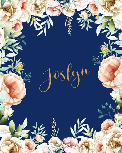 Joslyn Dotted Journal: Travelers Paperbook-Personalized Notebook-Custom Name-Dotted Grid Bullet-Writing Journal Diary Paper-Gift For Teachers (Paperback)