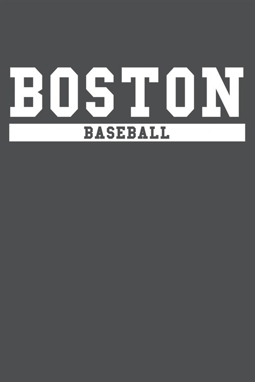 Boston Baseball: American Campus Sport Lined Journal Notebook (Paperback)