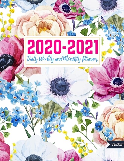 2020-2021 Daily Weekly and Monthly Planner: Simple Two Year Jan 1, 2020 - Dec 31, 2021 Calendar Organizer and Appointment Schedule Agenda Journal for (Paperback)