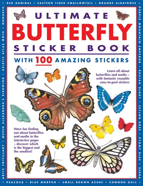 Ultimate Butterfly Sticker Book : with 100 amazing stickers (Paperback)