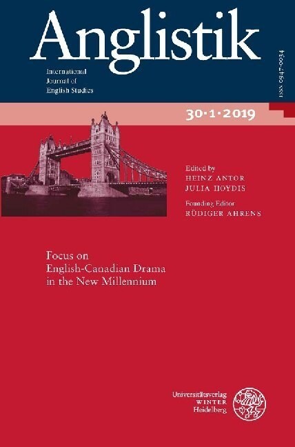 Anglistik. International Journal of English Studies. Volume 30.1 (2019) (Paperback)