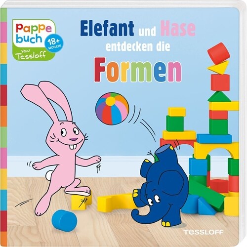 Elefant und Hase entdecken die Formen (Board Book)
